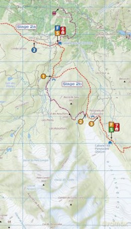 Trekking the Tour Des Combins: Two-Way Guide: 1:40k Mapping; 10 Different Itineraries: 5 (The Great Treks of the Alps): Two-Way Trekking Guide with 1:40k Mapping and 10 Different Itineraries - Andrew Mccluggage [KSIĄŻKA]