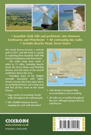 Walks in the South Downs National Park: 40 circular day walks including Beachy Head and Seven Sisters: 40 circular day walks including Beachy Head and the Seven Sisters - Kev Reynolds [KSIĄŻKA]
