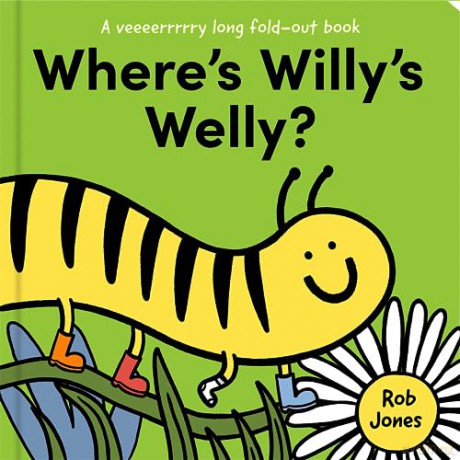 WHERES WILLYS_VERY LONG FO BRD: A new illustrated children's concertina book full of minibeast fun (A VERY long fold-out book) - Rob Jones [KSIĄŻKA]