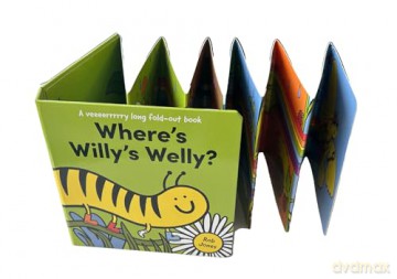 WHERES WILLYS_VERY LONG FO BRD: A new illustrated children's concertina book full of minibeast fun (A VERY long fold-out book) - Rob Jones [KSIĄŻKA]