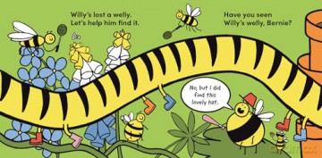 WHERES WILLYS_VERY LONG FO BRD: A new illustrated children's concertina book full of minibeast fun (A VERY long fold-out book) - Rob Jones [KSIĄŻKA]