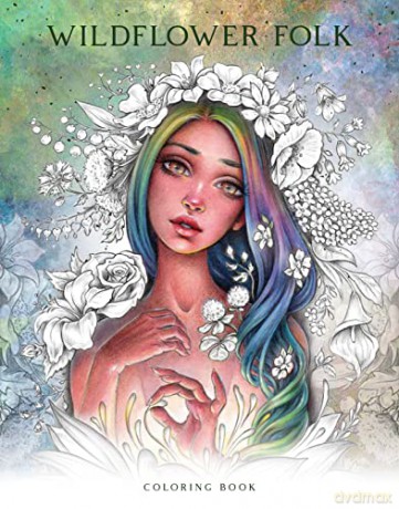 Wildflower Folk Coloring Book - Christine Karron [KSIĄŻKA]