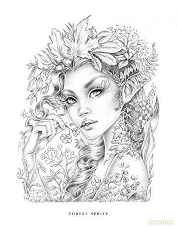 Wildflower Folk Coloring Book - Christine Karron [KSIĄŻKA]