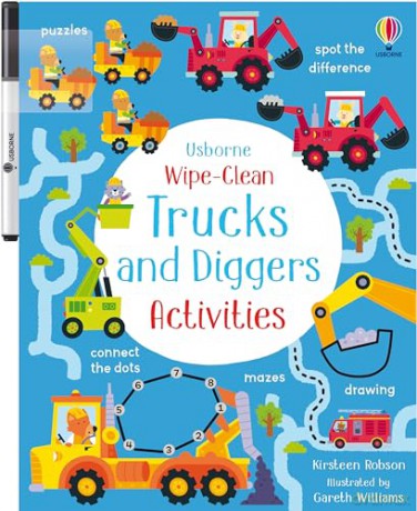 Wipe-Clean Trucks and Diggers Activities (Wipe-clean Activities) - Kirsteen Robson [KSIĄŻKA]