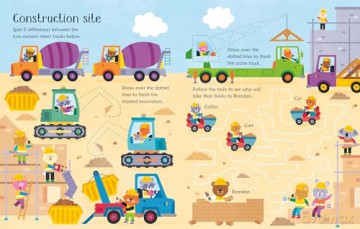 Wipe-Clean Trucks and Diggers Activities (Wipe-clean Activities) - Kirsteen Robson [KSIĄŻKA]