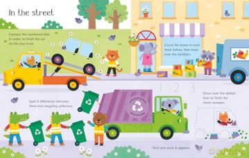 Wipe-Clean Trucks and Diggers Activities (Wipe-clean Activities) - Kirsteen Robson [KSIĄŻKA]