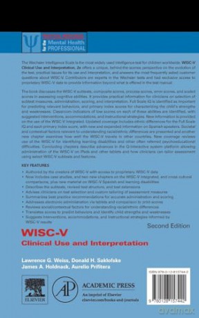 WISC-V: Clinical Use and Interpretation (Practical Resources for the Mental Health Professional) - Lawrence G. Weiss [KSIĄŻKA]
