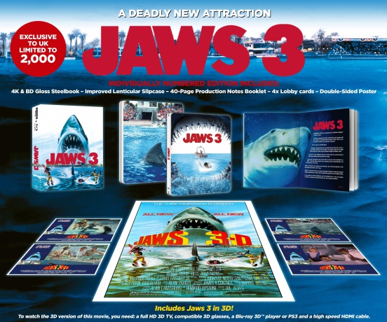 Jaws 3 (Szczęki 3) (steelbook) [Blu-Ray 4K]+[Blu-Ray 3D]+[Blu-Ray]