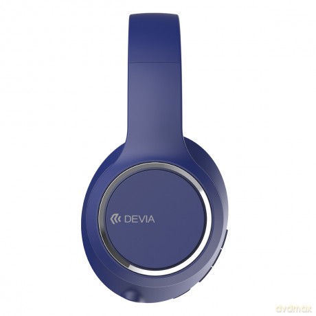 Devia słuchawki Bluetooth nauszne Kintone niebieskie