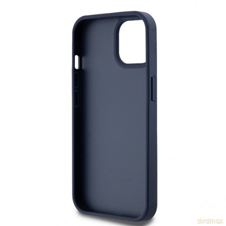 DKNY nakładka do iPhone 15 6,1" DKHCP15SPRTHSLB niebieska HC PU repeat texture pattern w tonal stripe