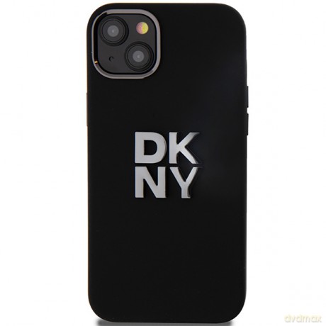 DKNY nakładka do iPhone 15 Plus 6,7" DKHCP15MSMCBSK czarna HC silicone w stack metal logo