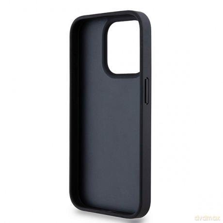 DKNY nakładka do iPhone 15 Pro 6,1" DKHCP15LPRTHSLK czarna HC PU repeat texture pattern w tonal stripe