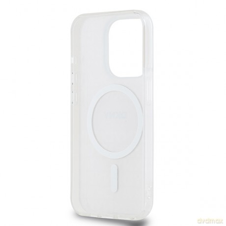 DKNY nakładka do iPhone 15 Pro 6,1" DKHMP15LHRHSEP różowa HC Magsafe pc tpu repeat texture pattern w stripe