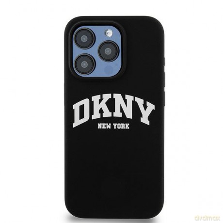 DKNY nakładka do iPhone 15 Pro 6,1" DKHMP15LSNYACH czarna HC Magsafe silicone w arch logo