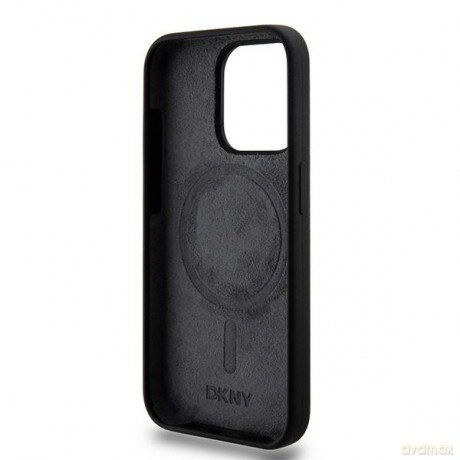 DKNY nakładka do iPhone 15 Pro 6,1" DKHMP15LSNYACH czarna HC Magsafe silicone w arch logo