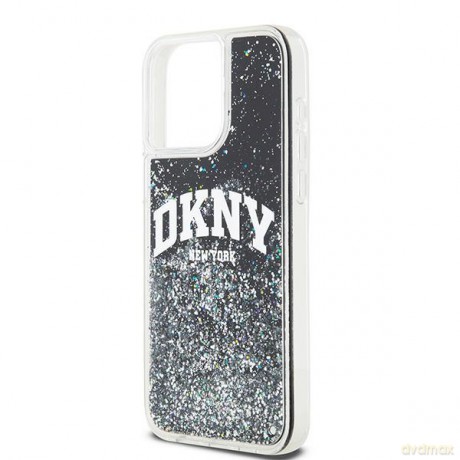 DKNY nakładka do iPhone 15 Pro Max 6,7" DKHCP15XLBNAEK czarna HC liquid glitters w arch logo