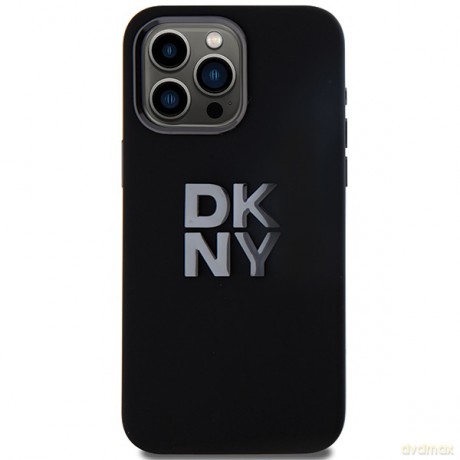 DKNY nakładka do iPhone 15 Pro Max 6,7" DKHCP15XSMCBSK czarna HC silicone w stack metal logo