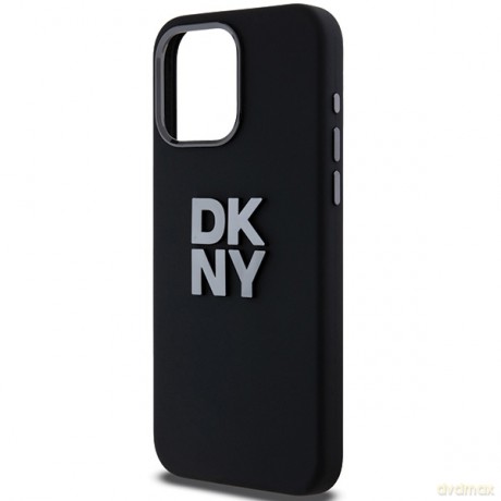 DKNY nakładka do iPhone 15 Pro Max 6,7" DKHCP15XSMCBSK czarna HC silicone w stack metal logo
