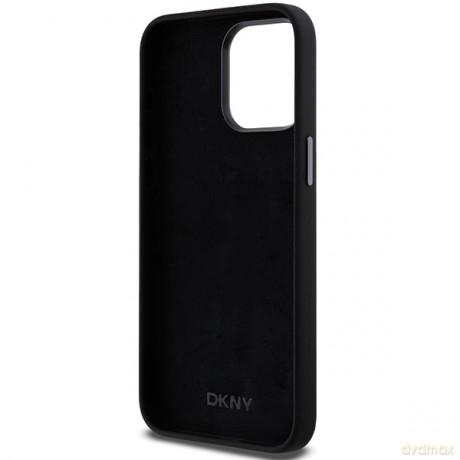 DKNY nakładka do iPhone 15 Pro Max 6,7" DKHCP15XSMCBSK czarna HC silicone w stack metal logo