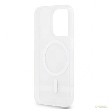 DKNY nakładka do iPhone 15 Pro Max 6,7" DKHMP15XHCPTSE różowa HC Magsafe pc tpu repeat texture pattern w stripe