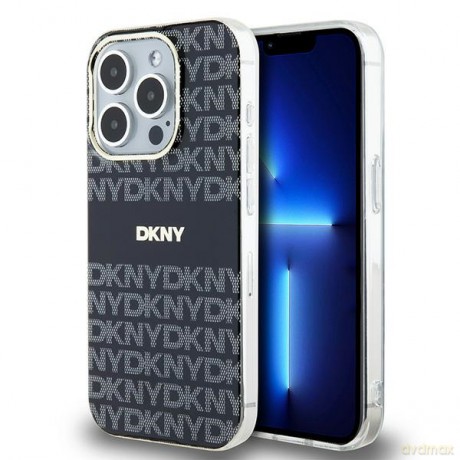 DKNY nakładka do iPhone 15 Pro Max 6,7" DKHMP15XHRHSEK czarna hc pc tpu checkered pattern
