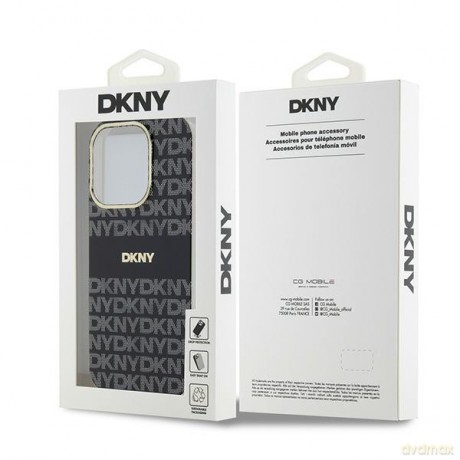 DKNY nakładka do iPhone 15 Pro Max 6,7" DKHMP15XHRHSEK czarna hc pc tpu checkered pattern
