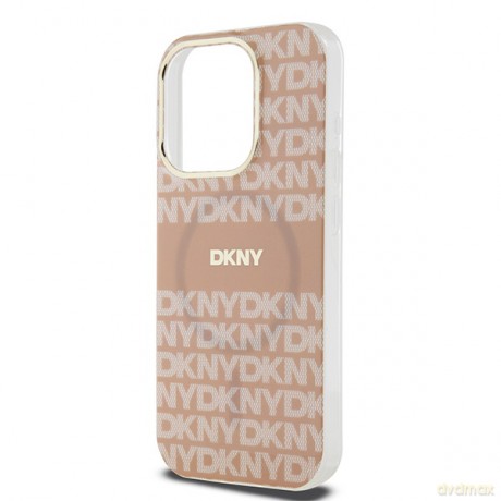 DKNY nakładka do iPhone 15 Pro Max 6,7" DKHMP15XHRHSEP niebieska HC Magsafe pc tpu repeat texture pattern w stripe