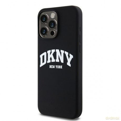 DKNY nakładka do iPhone 15 Pro Max 6,7" DKHMP15XSNYACH czarna HC Magsafe silicone w arch logo