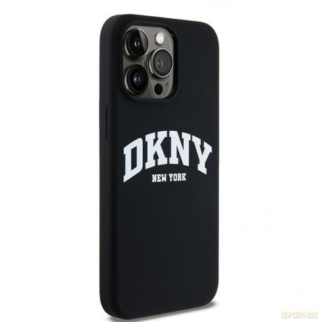 DKNY nakładka do iPhone 15 Pro Max 6,7" DKHMP15XSNYACH czarna HC Magsafe silicone w arch logo