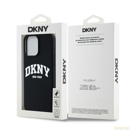 DKNY nakładka do iPhone 15 Pro Max 6,7" DKHMP15XSNYACH czarna HC Magsafe silicone w arch logo