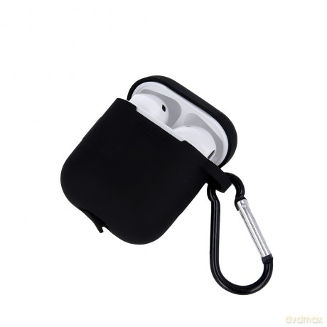 Etui do Airpods Pro 2 czarne z haczykiem