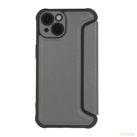 Etui Smart Carbon do iPhone 15 Pro 6,1" srebrne