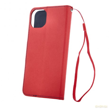 Etui Smart Fancy do Motorola Moto E13 czerwono-granatowe