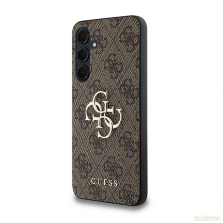 Guess nakładka do Samsung Galaxy A35 GUHCSA354GMGBR brązowa HC PU big 4G metal logo