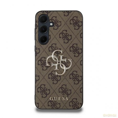 Guess nakładka do Samsung Galaxy A35 GUHCSA354GMGBR brązowa HC PU big 4G metal logo