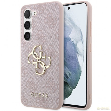 Guess nakładka do Samsung Galaxy A35 GUHCSA354GMGPI różowa HC PU 4G big metal logo