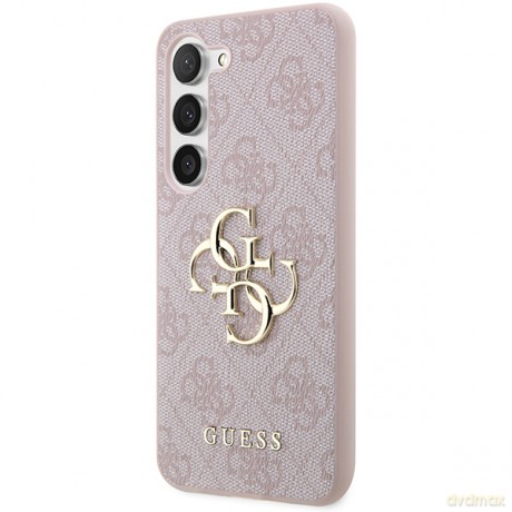 Guess nakładka do Samsung Galaxy A35 GUHCSA354GMGPI różowa HC PU 4G big metal logo