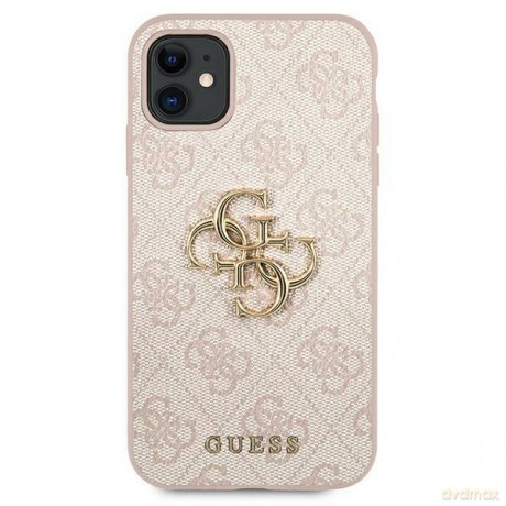 Guess nakładka do Samsung Galaxy A35 GUHCSA354GMGPI różowa HC PU 4G big metal logo