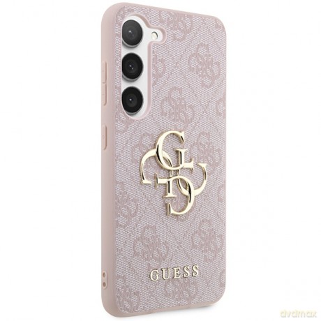 Guess nakładka do Samsung Galaxy A35 GUHCSA354GMGPI różowa HC PU 4G big metal logo