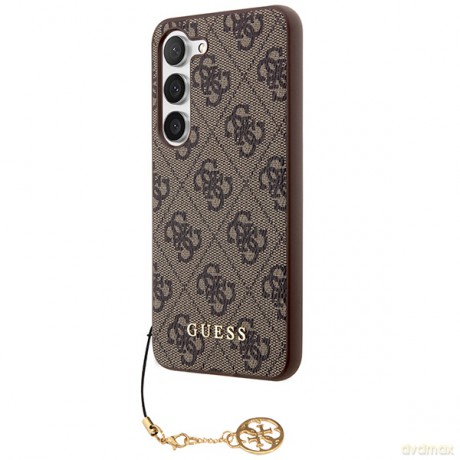 Guess nakładka do Samsung Galaxy A35 GUHCSA35GF4GBR brązowa HC PU 4G with charm