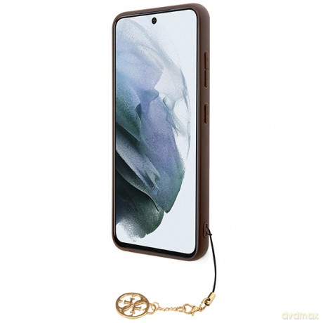 Guess nakładka do Samsung Galaxy A35 GUHCSA35GF4GBR brązowa HC PU 4G with charm