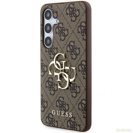 Guess nakładka do Samsung Galaxy A55 GUHCSA554GMGBR brązowa HC PU big 4G metal logo