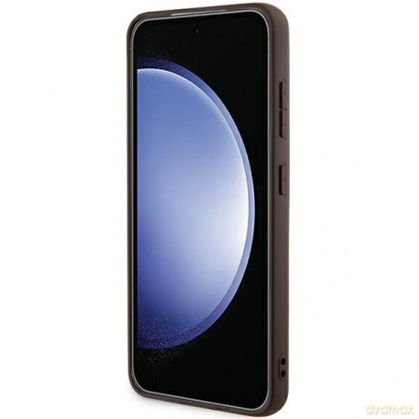 Guess nakładka do Samsung Galaxy A55 GUHCSA554GMGBR brązowa HC PU big 4G metal logo