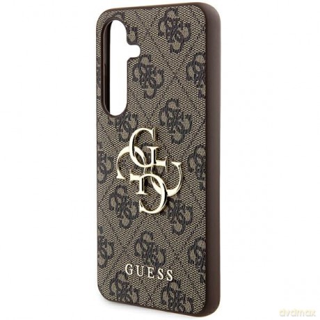 Guess nakładka do Samsung Galaxy A55 GUHCSA554GMGBR brązowa HC PU big 4G metal logo
