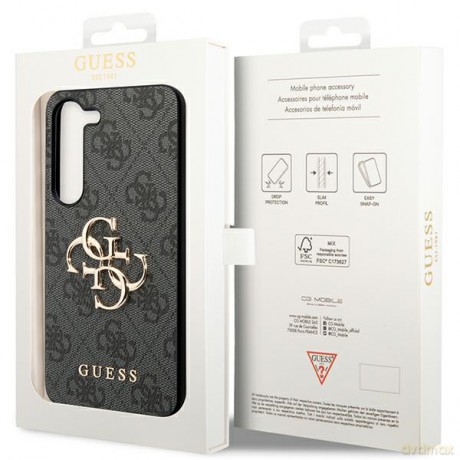 Guess nakładka do Samsung Galaxy A55 GUHCSA554GMGGR czarna HC PU big 4G metal logo
