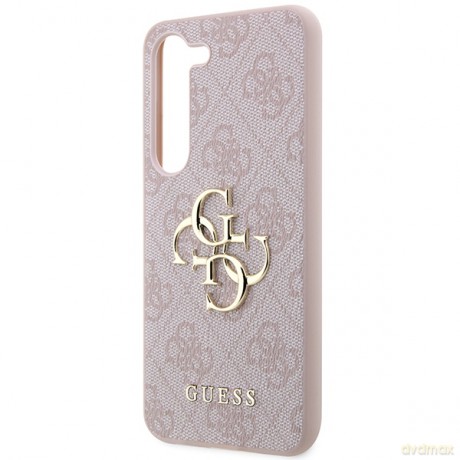 Guess nakładka do Samsung Galaxy A55 GUHCSA554GMGPI różowa HC PU 4G big metal logo