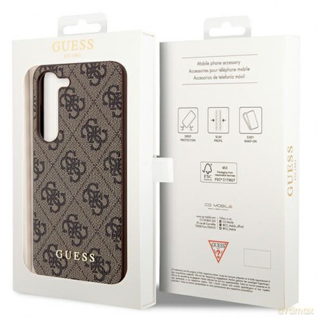 Guess nakładka do Samsung Galaxy A55 GUHCSA55GF4GBR brązowa HC PU 4G with charm