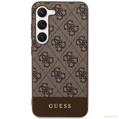 Guess nakładka do Samsung Galaxy S24 Plus S926 GUHCS24MG4GLBR hardcase 4G Stripe Collection brązowa