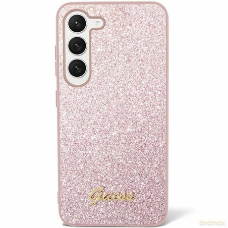 Guess nakładka do Samsung Galaxy S24 Plus S926 GUHCS24MHGGSHP różowa hardcase Glitter Script