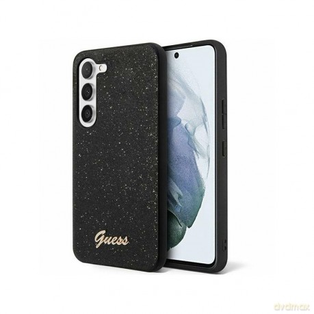 Guess nakładka do Samsung Galaxy S24 S921 GUHCS24SHGGSHK czarna hardcase Glitter Script